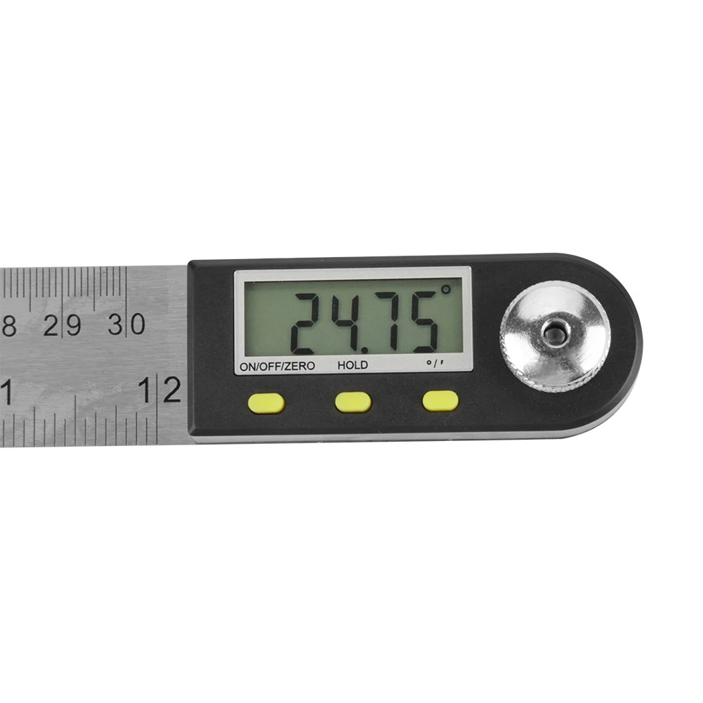 

2 in 1 Angle Finder Scale Measuring Tools Stainless Steel Ruler 300mm Digital Protractor Angle Finder Inclinometer