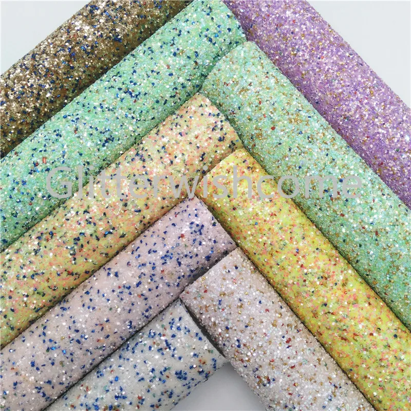 Ткань Glitterwishcome размера A4 21 х29 см крупная блестящая кожа искусственная фототкань
