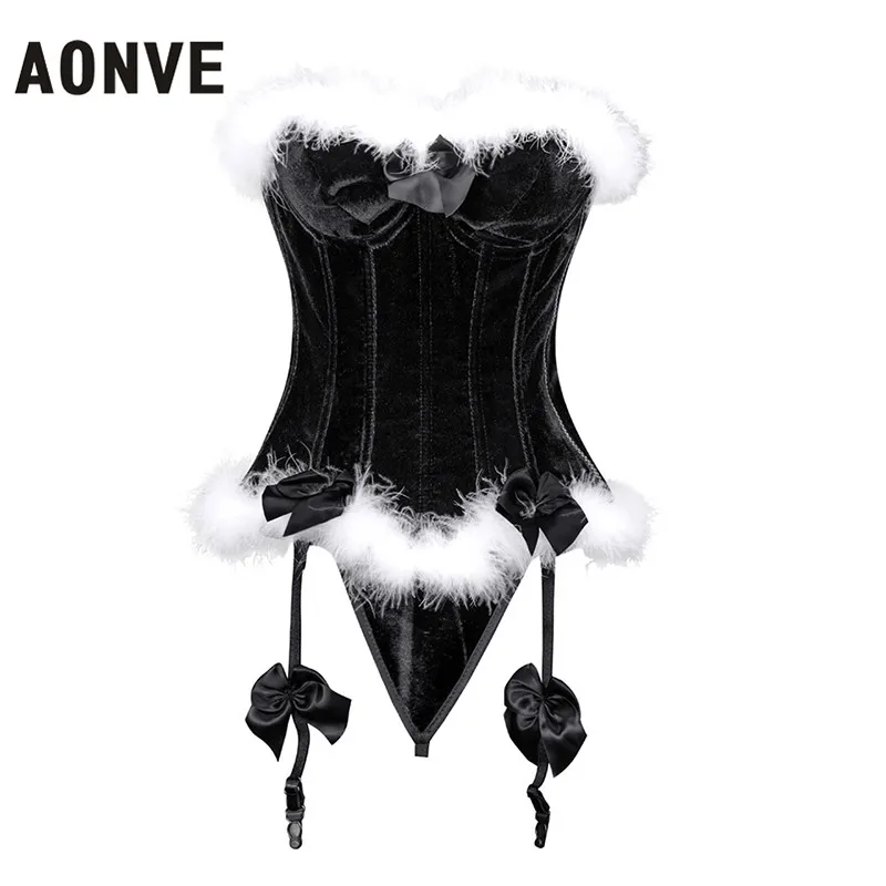 AONVE корсет, сексуальные красные корсеты, топы, милые бюстье, бюстье, корсет, Женская рождественская одежда, Черная пятница, предложения S-2XL