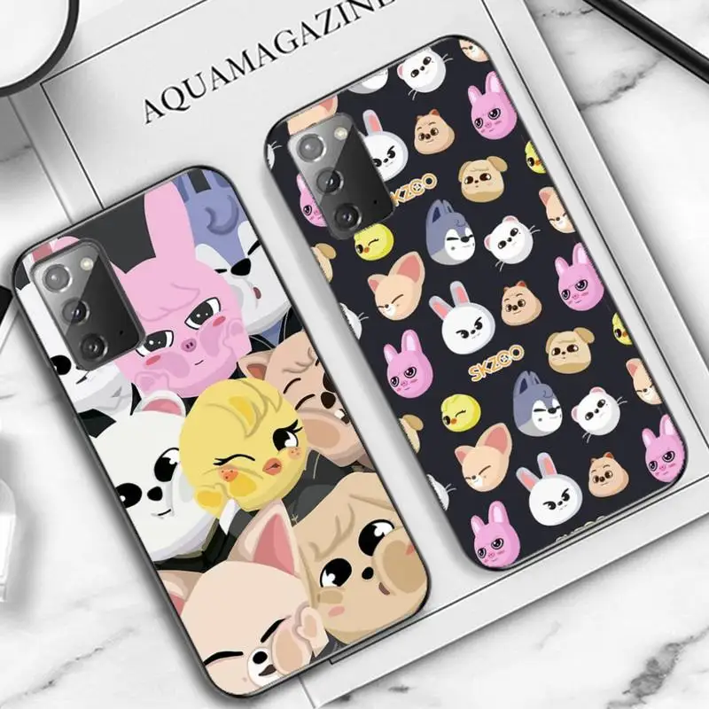

YNDFCNB Skzoo Stray Kids Skz Phone Case for Samsung Note 5 7 8 9 10 20 pro plus lite ultra A21 12 72
