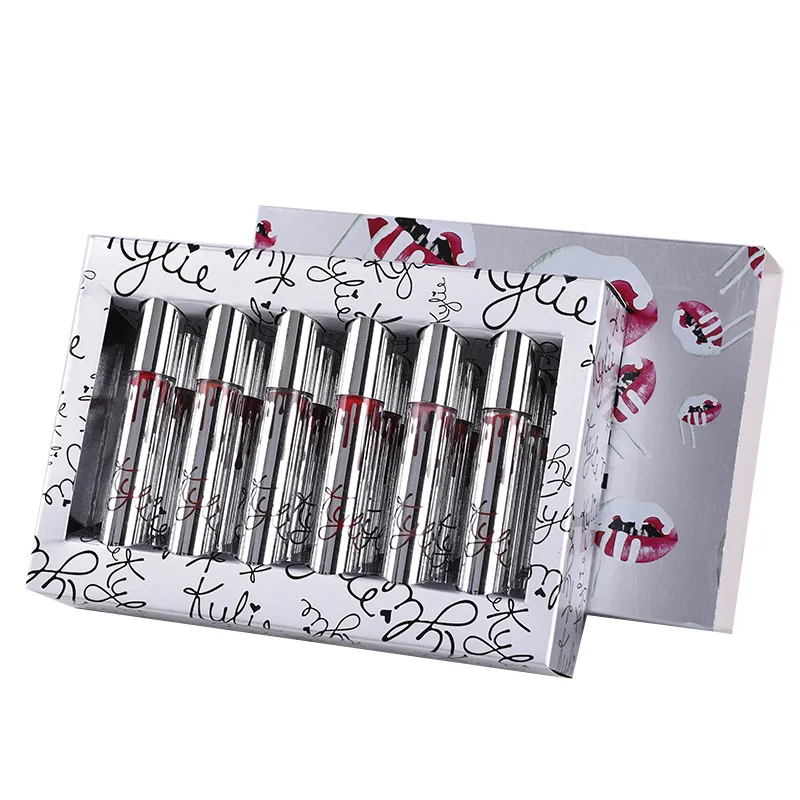 

Brand Matte Lipgloss Sexy Liquid Lipstick Matte Long Lasting Waterproof Cosmetic Beauty 12 Colors Set Makeup Lipgloss TSLM1