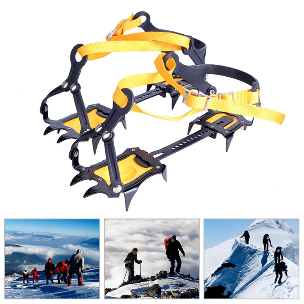 

1 Pair Ice Cleats Traction Crampons Climbing Anti-Skid Snow Grips for Boot Shoes