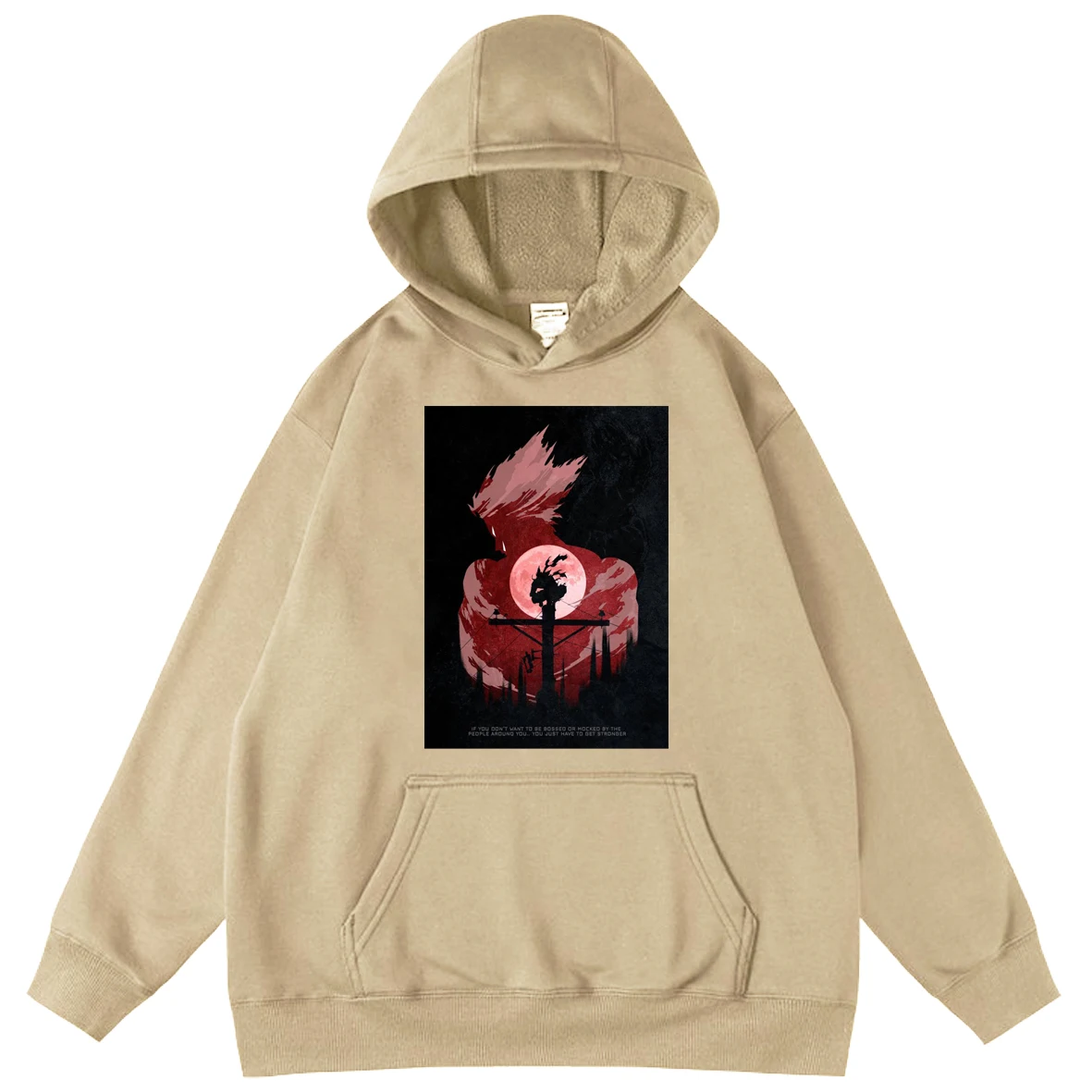 

One Punch Man 2021 Male Oversized Hooded Long Sleeve Hoodies Mens Anime Print Sweatshirts Boy Autumn Hooded Streetwear Tops