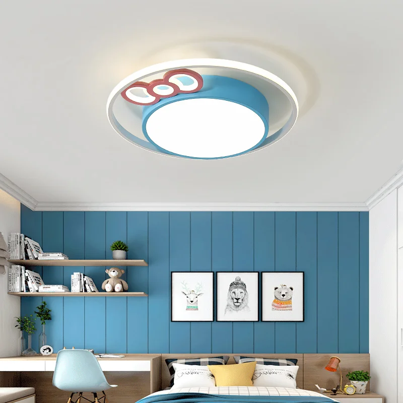 1 pcs Led bow-knot wedding lighting Kid Pink Blue Bow ceiling light Children Lamp Eye Protection daily | Лампы и освещение