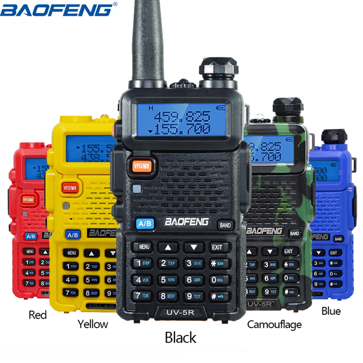 

Baofeng UV-5R Walkie Talkie Professional CB Radio Station Transceiver 5W VHF UHF Portable UV5R Hunting Ham Two Way Radio