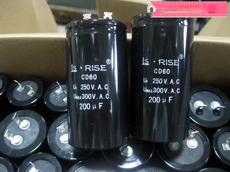 Новый оригинальный алюминиевый электролитический конденсатор, фотоемкость 300 В-200 мкФ, вводной конденсатор 42*80, 1 шт.