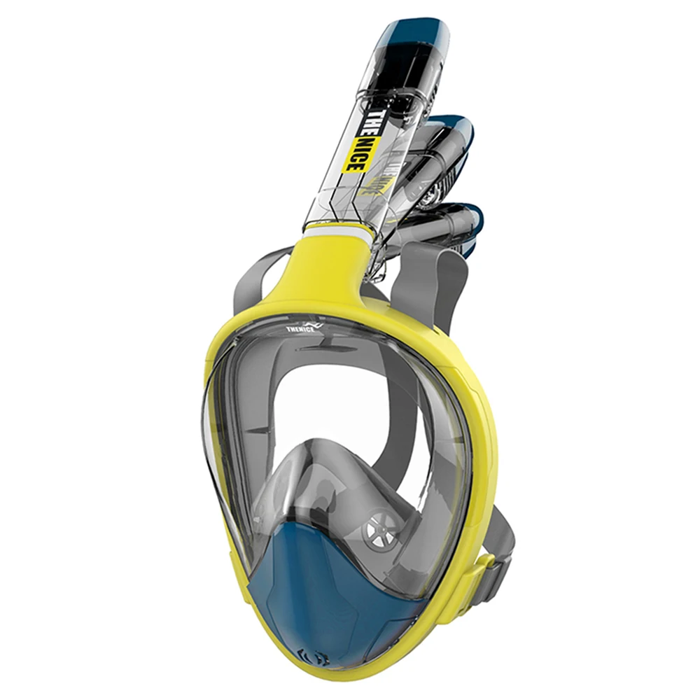 

Full Face Diving Mask Respiratory Adult Swimming Tube Underwater Hunting Scuba Snorkeling Anti Fog Professional Diving Equipment