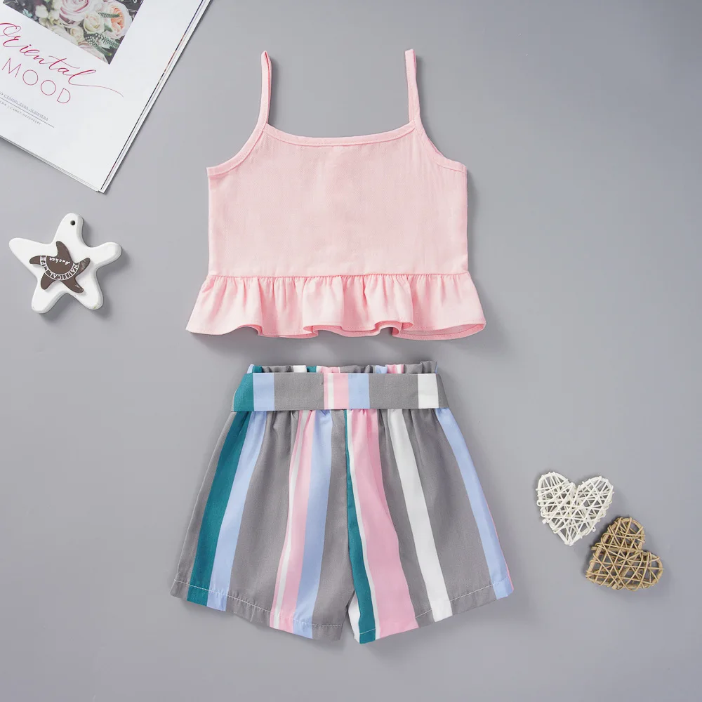 Baby Boys Summer Suit 2020 New Childrens Fashion Pure Cotton Camouflage Short Sleeved T-shirt + Shorts 2Pcs Outfits | Мать и ребенок