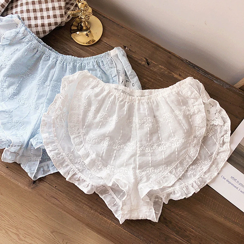 

High quality Japanese summer sexy lingerie complex Lolita fairy white button no rims comfortable girls sleepwear lace bra set
