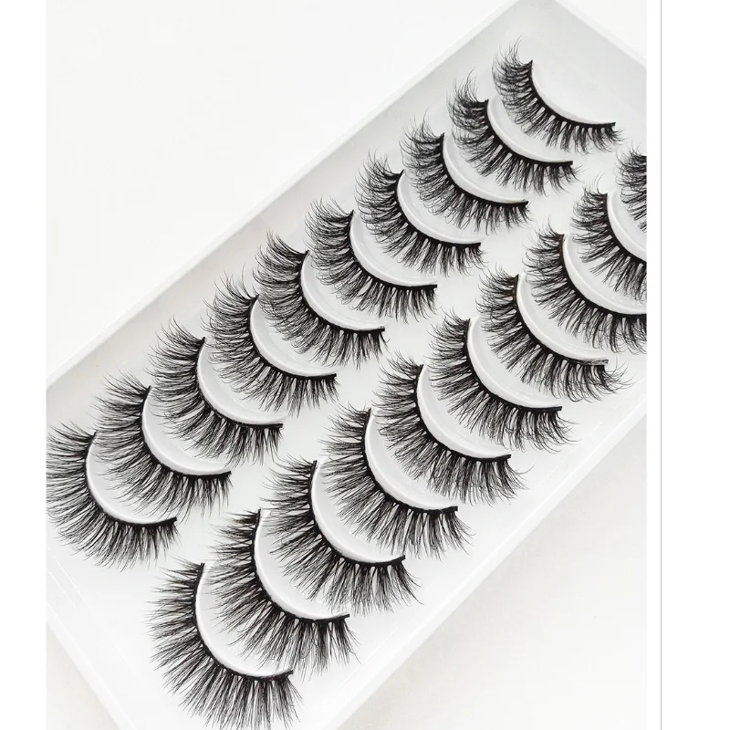 10 Pairs 3D Mink Eyelashes Natural Thick Long False Eyelashes Dramatic Fake Lashes Makeup Extension Eyelashes images - 6