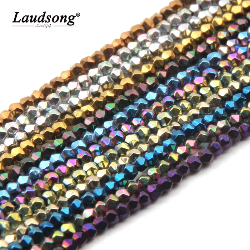 Бусины из гематита с разрезанной поверхностью 2/3/4 мм | Украшения и аксессуары