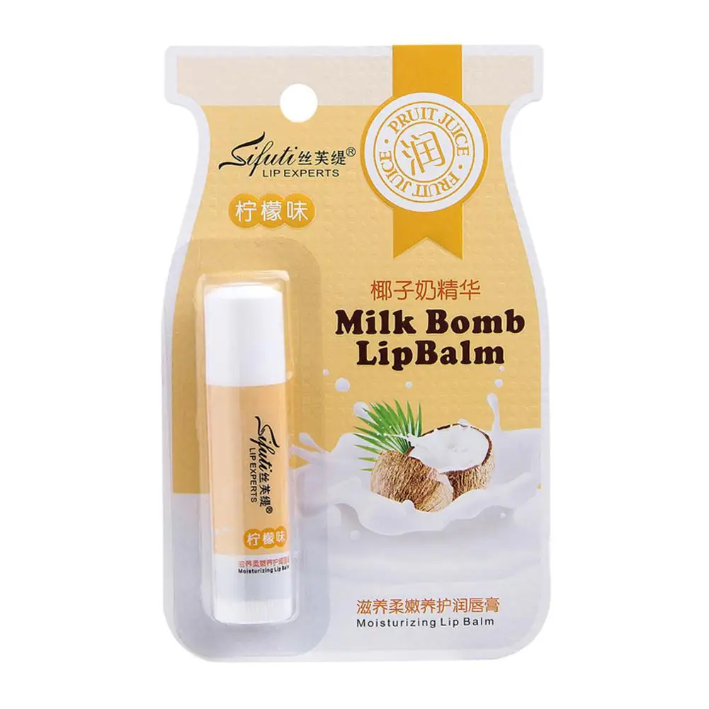 HobbyLane Moisture Lip Balm Coconut Milk Essence Gloss Moisturizing Hydrating Lines Natural Extract Makeup Lipstick |