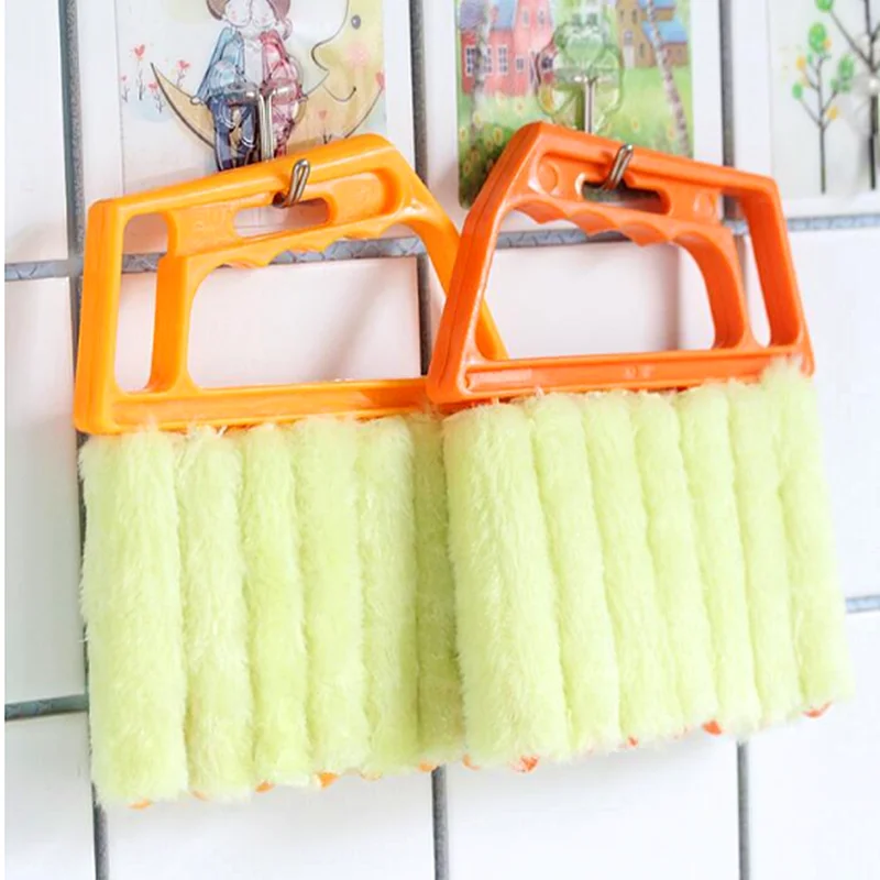 Полезная щетка из микрофибры для чистки окон с моющейся тканью венецианских
