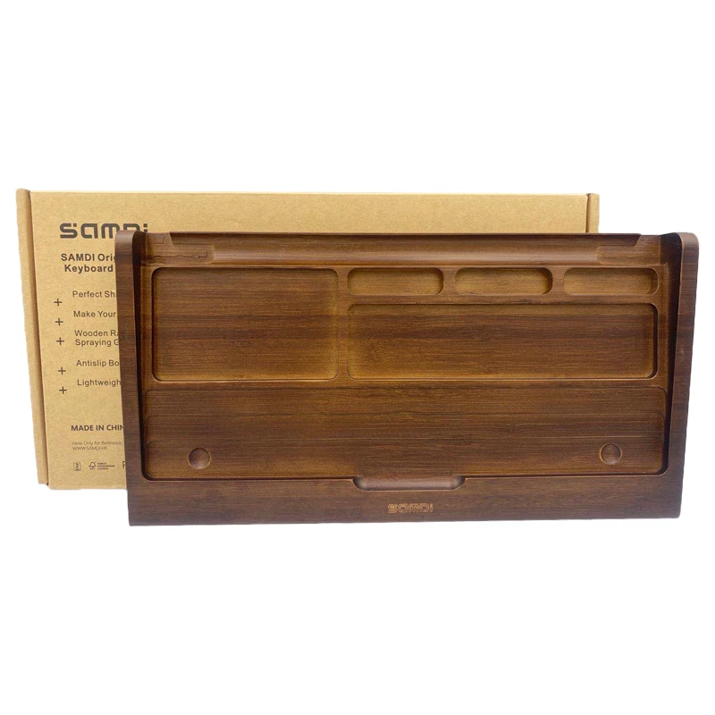 Высококачественная подставка для клавиатуры SAMDI бамбуковая Apple IMac