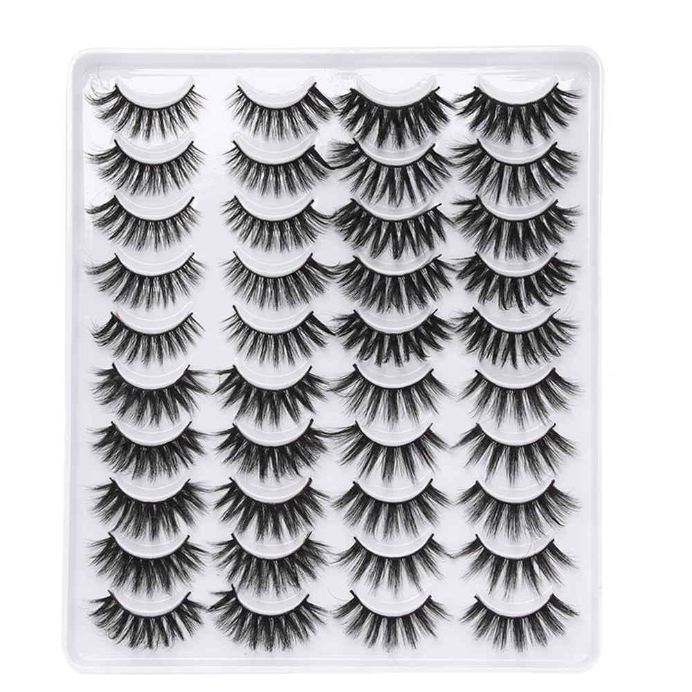 

20 пар 3D искусственных норковых накладных ресниц, искусственные ресницы для наращивания, красота, Натуральные Искусственные ресницы ручной ...