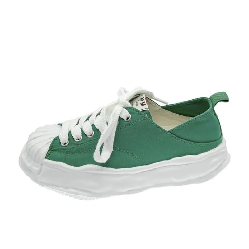 

Korean Lightweight Casual Canvas Shoes Women Ins Casual Shell-toe Dissolving Students Thick-soled Board Shoes Women