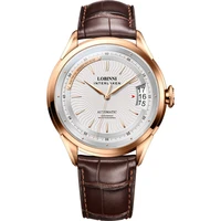 lobinni mens automatic watches male top luxury brand watch waterproof self wind mechanical wristwatch sapphire leather strap