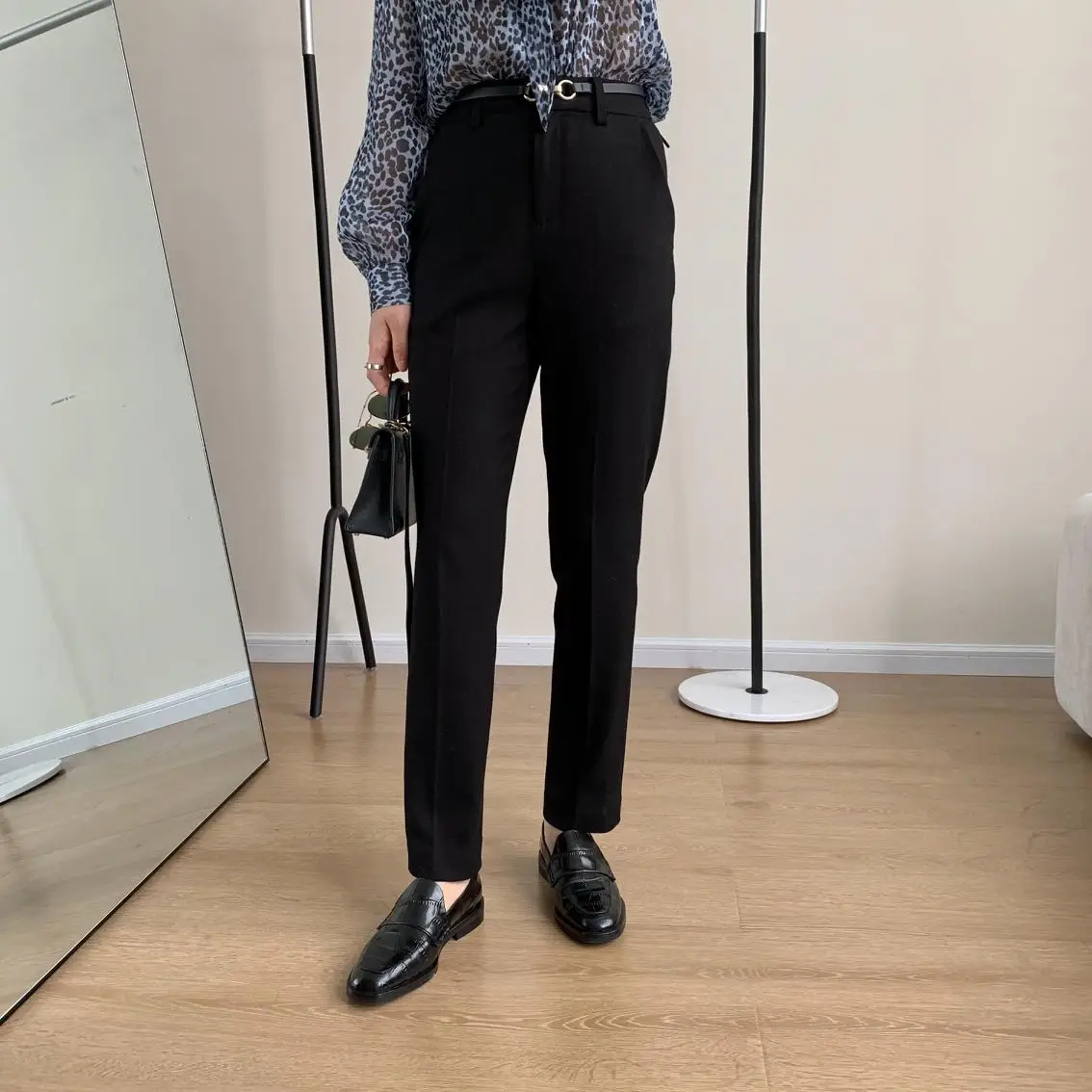 Женские офисные брюки Элегантные повседневные узкие до щиколотки женские