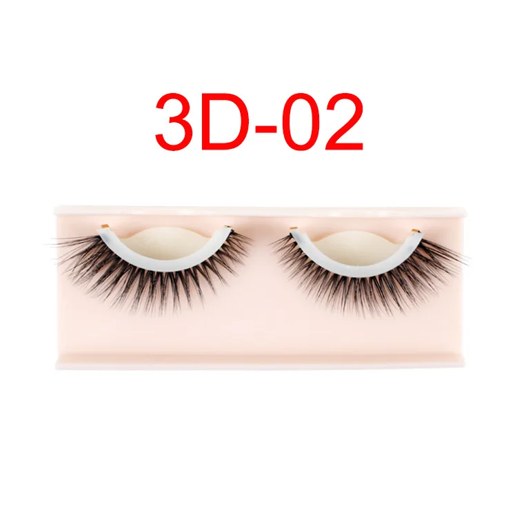 

1Pair 3D Mink False Eyelashes Wispy Cross Long Thick Soft Fake Eye Lashes Makeup Eyelash Extension Silk Eyelashes