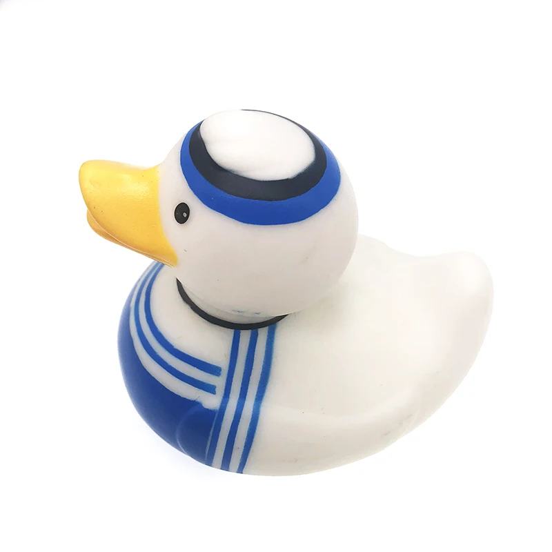 10 см детская игрушка для ванны синяя белая утка моряк стиль детский душ игры