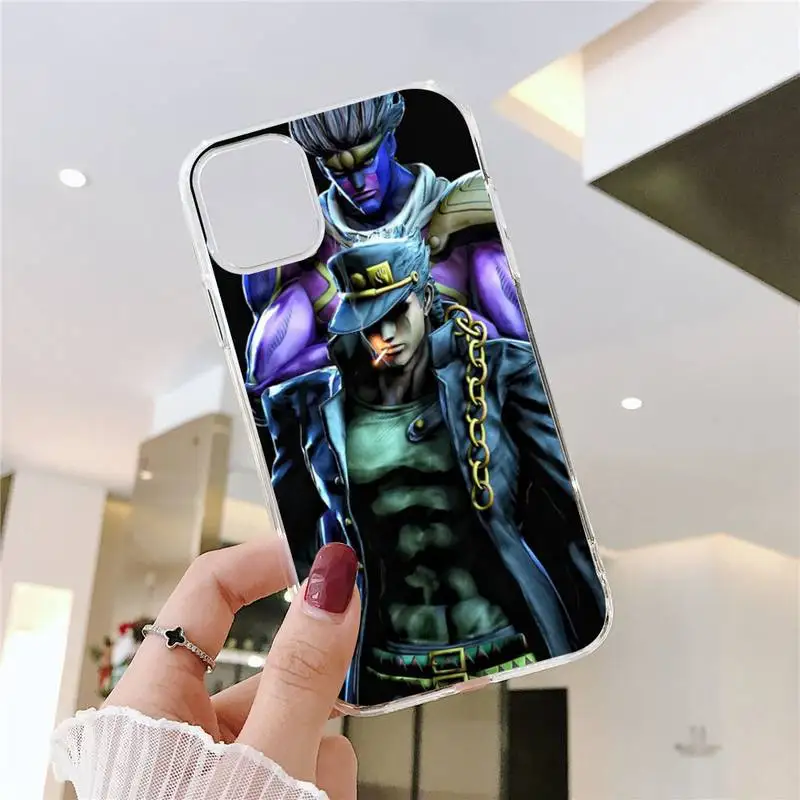 

Jojo's Bizarre Adventure Phone Cases Transparent soft For iphone 5 5s 5c se 6 6s 7 8 11 12 plus mini x xs xr pro max