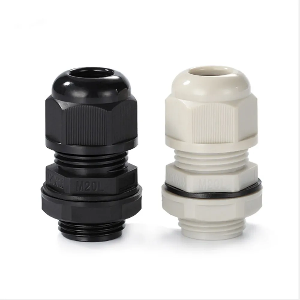 100 шт. светло-серые нейлоновые кабельные сальники (Единая структура) Метрические |