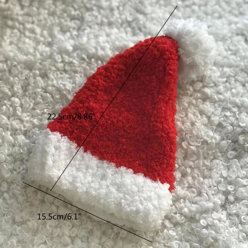 

Baby Festive Christmas Hat Newborn Photography Props Hand-Knitted Hats Beanie