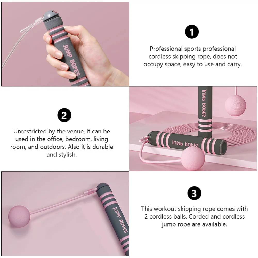 

1 Set Jump Rope Cordless Jump Rope Weighted Jump Rope Freeweight Skipping Rope