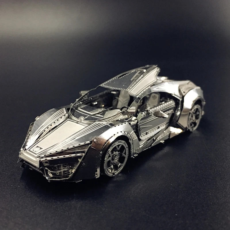 

Model 3D Puzzle Metal Model Kit Hypersport Racing Car Assembly Model DIY 3D Cut Model Puzzle Toys for Adult