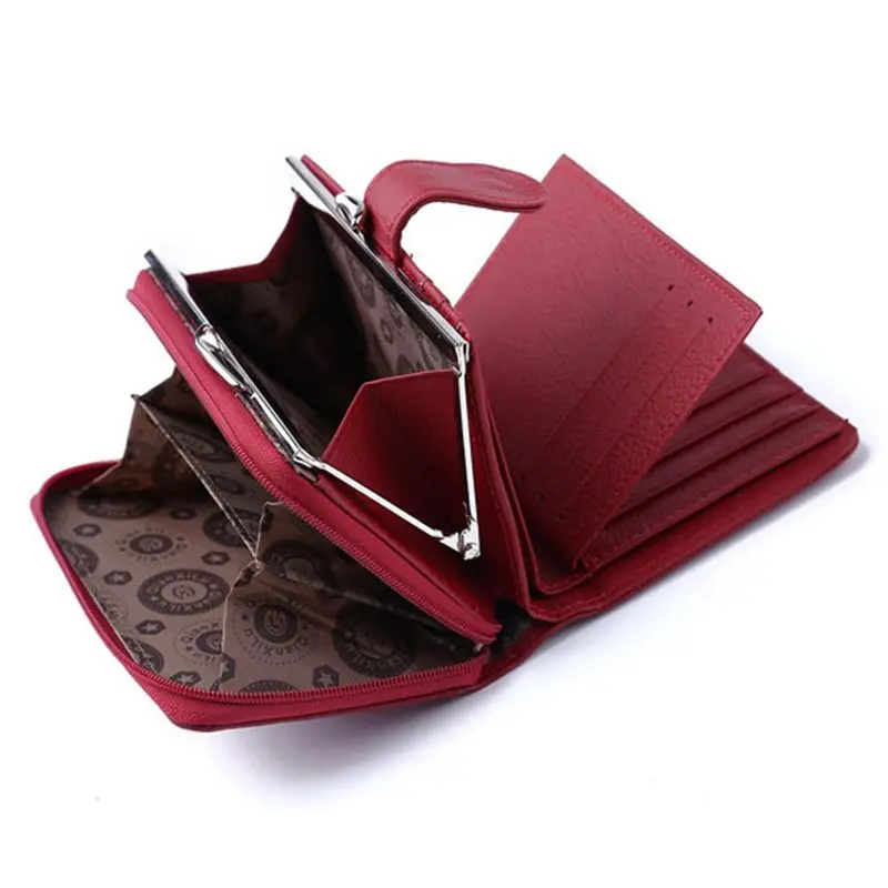 Женские кошельки Qian Xi Lu на молнии и застежке (красный) 12 5*8 5*4 см|Женские кошельки| |