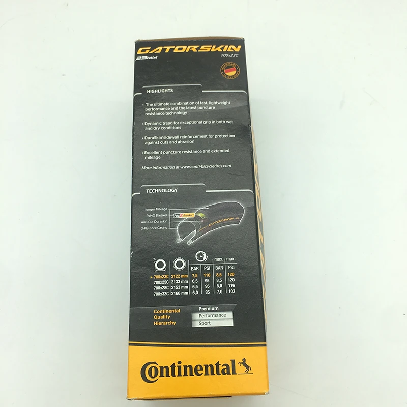 Шина для дорожного велосипеда Continental Gatorskin 700*23/25C складные Оригинальные