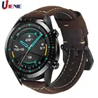 Ремешок кожаный для наручных часов Huawei Watch GT GT 2 gt 2e Active, браслет для смарт-часов Huami Amazfit GTR 47 ммgt2, 22 мм