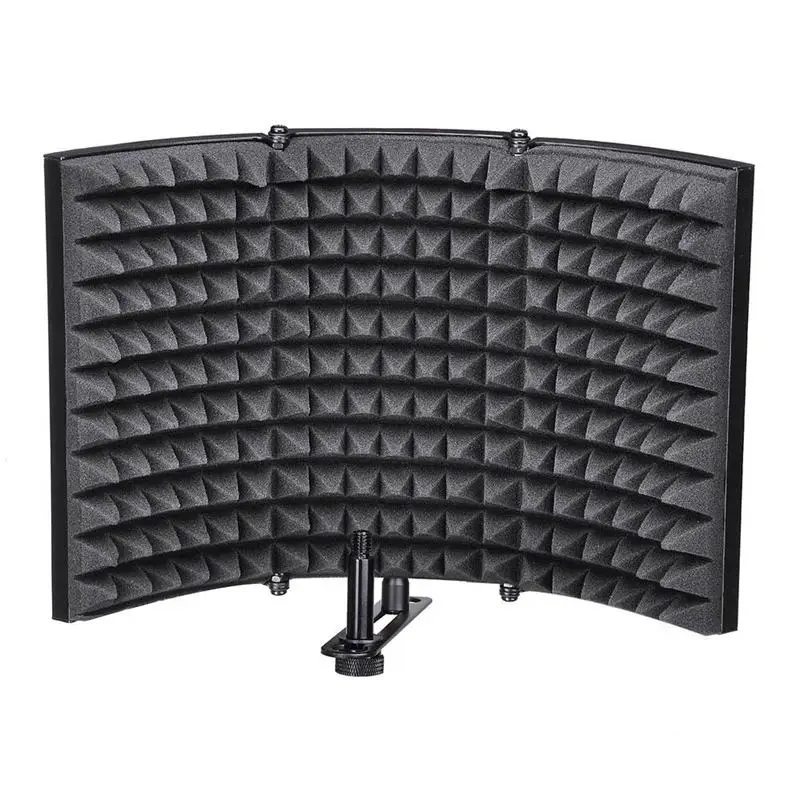 JEYL Folding Studio Microphone Isolation Shield Recording Sound Absorber Foam Panel | Дом и сад