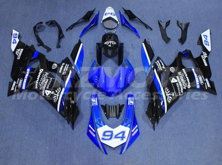 

Новый комплект обтекателей для мотоцикла ABS Подходит для YAMAHA YZF-R6 2017 2018 2019 2020 R6 17 18 19, крутой черный синий 94