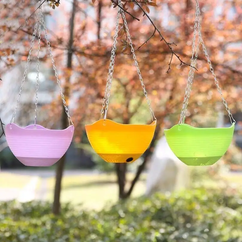 Chlorophytum Flower Pot Simple Plastic Hanging Green Rose Hook | Дом и сад
