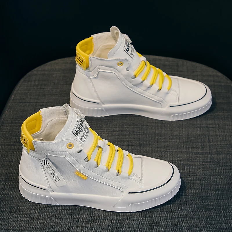 Женские высокие кроссовки AGUTZM повседневная обувь на плоской подошве шнуровке