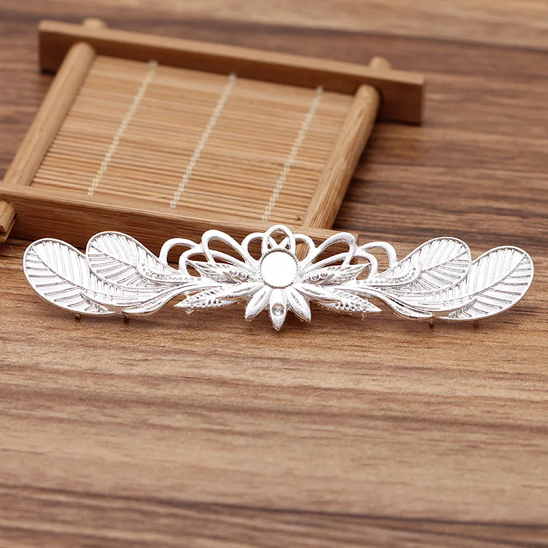 

5pcs 23*106mm Metal Alloy Hair Accessories Connectors Charm Gold Silver color Accessories DIY Jewelry Findings
