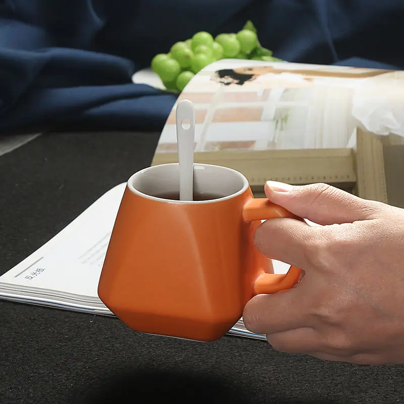 Керамическая чашка Mark для завтрака молока большая емкость рекламная логотип на