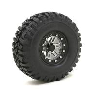 1 9 rubber tires metal beadlock wheel rims for 110 rc rock crawler car axial scx10 90046 trx 4 s289