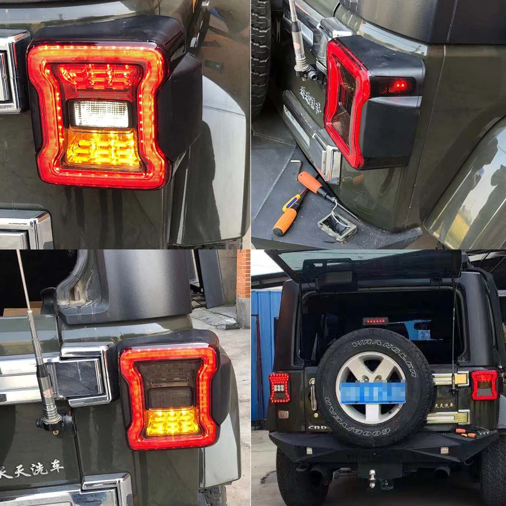 Красный светодиодный задний фонарь светильник Jeep Wrangler jk Копченый стоп сигнал