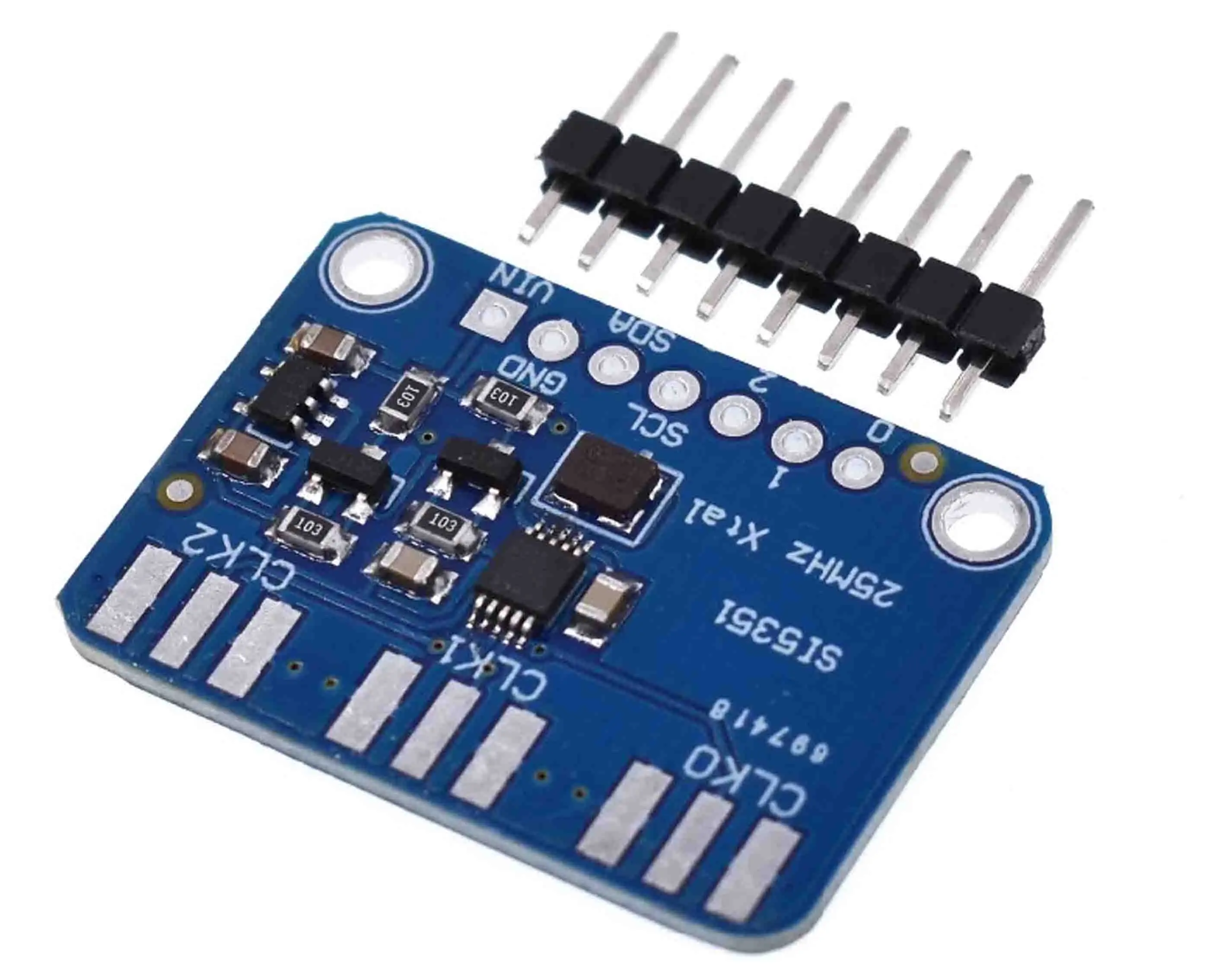 Picture2 DC 3 V-5 V CJMCU-5351 Si5351A Si5351 I2C тактовый генератор коммутационная плата модуль генератор сигналов часы 8 кГц-160 МГц для Arduino - Цвет: Picture2