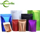100 шт., одноразовые матовые пакеты из алюминиевой фольги