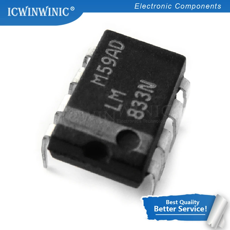 

100 шт. LM833N LM833 DIP8 DIP в наличии
