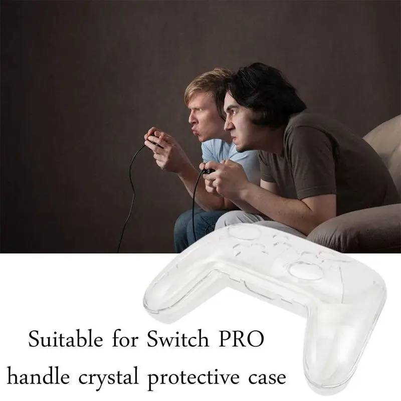 

Gamepad shell Transparent Clear Crystal Case Hard Controller Protective Cover Handle Shell for Nintend Switch Pro Controller