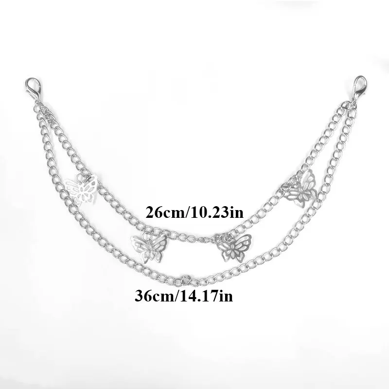

Fashion Women Pure Color Butterfly Chain Replacement Shoulder Bags Casual All-match Chain for Ladies Small Handbags Purse Strap