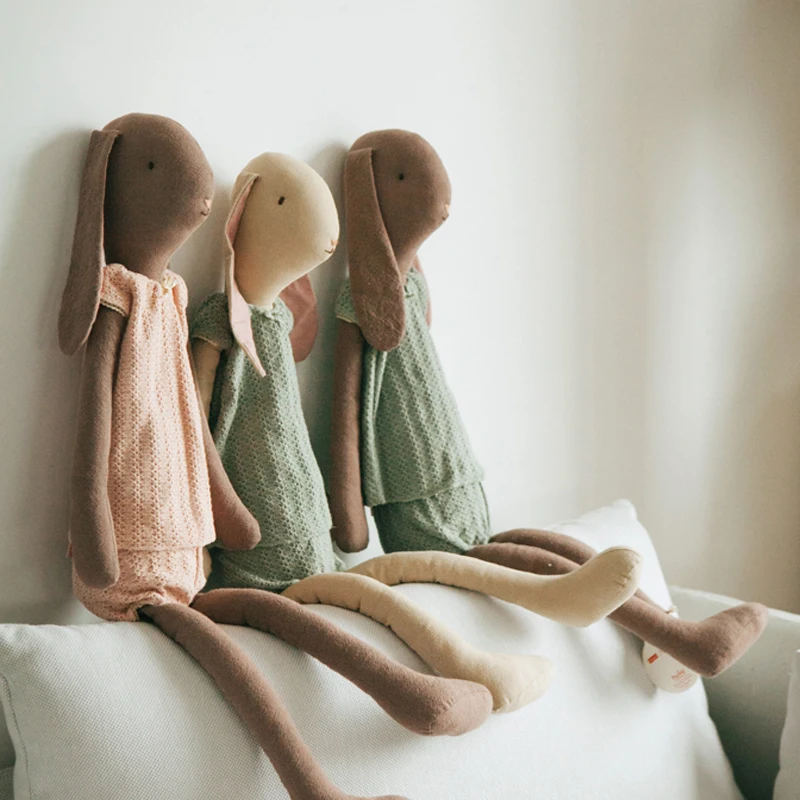 70 см большой кролик хлопковая игрушка милая детская компания игрушки для сна