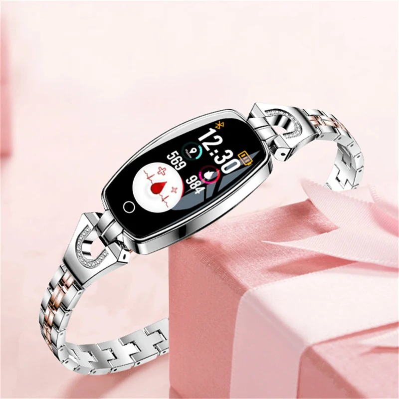 

Women Smart Watch H8 Smart Bracelet Reloj Blood Pressure Heart Rate Monitor Fitness Tracker Sport Wristband For Android iOS Lady