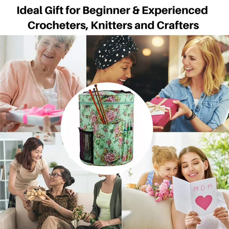 Сумка для вязания сумка-Органайзер шерстяных крючков набор шитья вязаных игл
