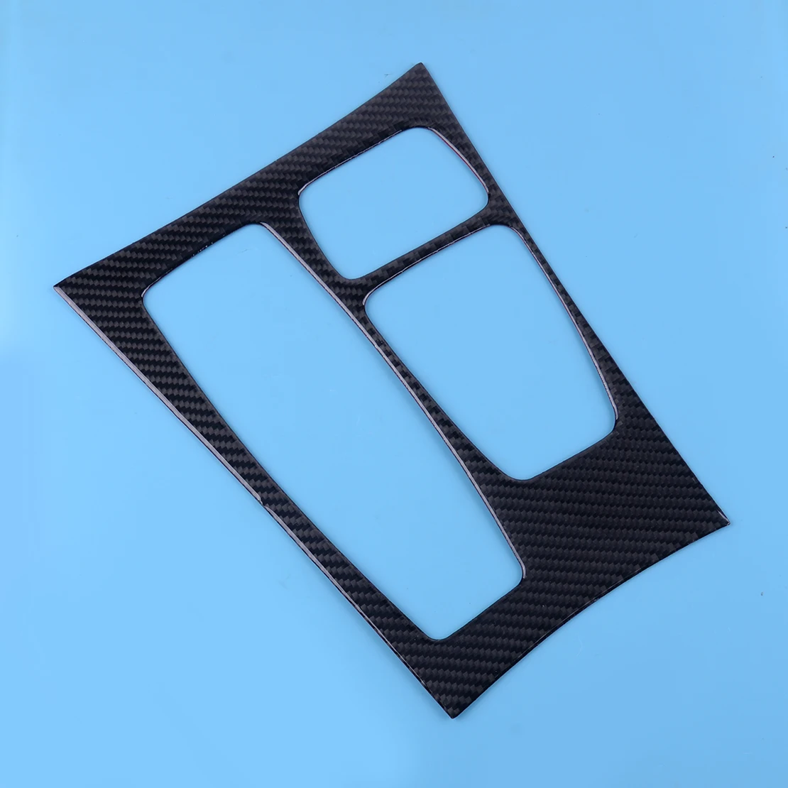 

CITALL Auto Carbon Fiber Black Gear Shift Box Panel Cover Trim Frame 24.2x19.8 cm Fit for BMW X5 E70 2007 2008 2009