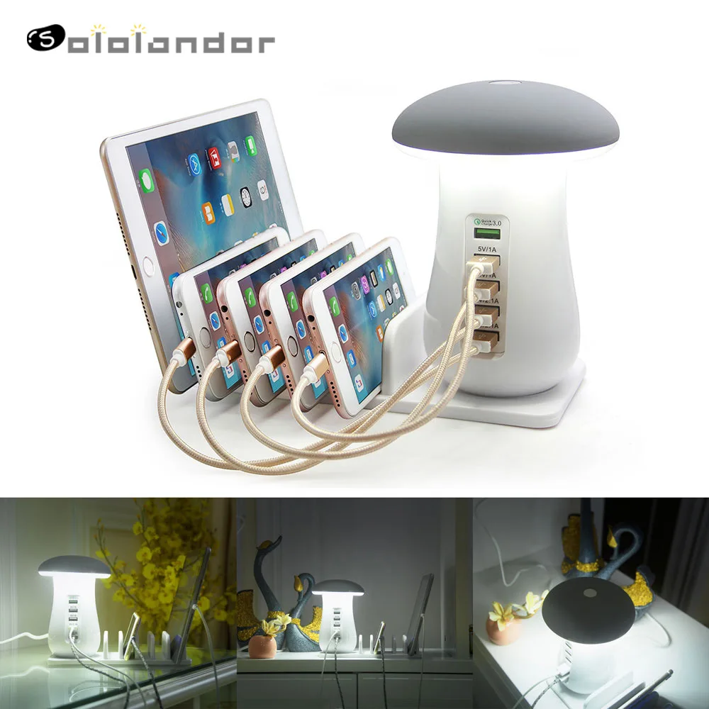 

Зарядная док-станция с 5 Usb-портами, QC 3,0